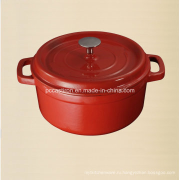 5.5L Эмаль Cast Iron Iron Кастрюля Поставщик в Китае Dia 26cm